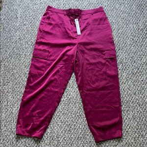 Burgundy Cargo Pants